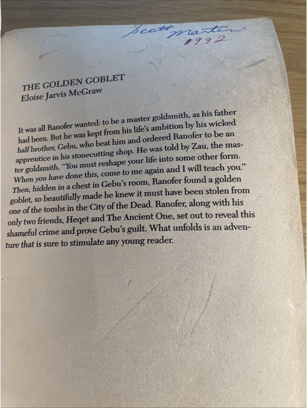 The Golden Goblet Eloise Jarvis McGraw - Picture 2 of 5
